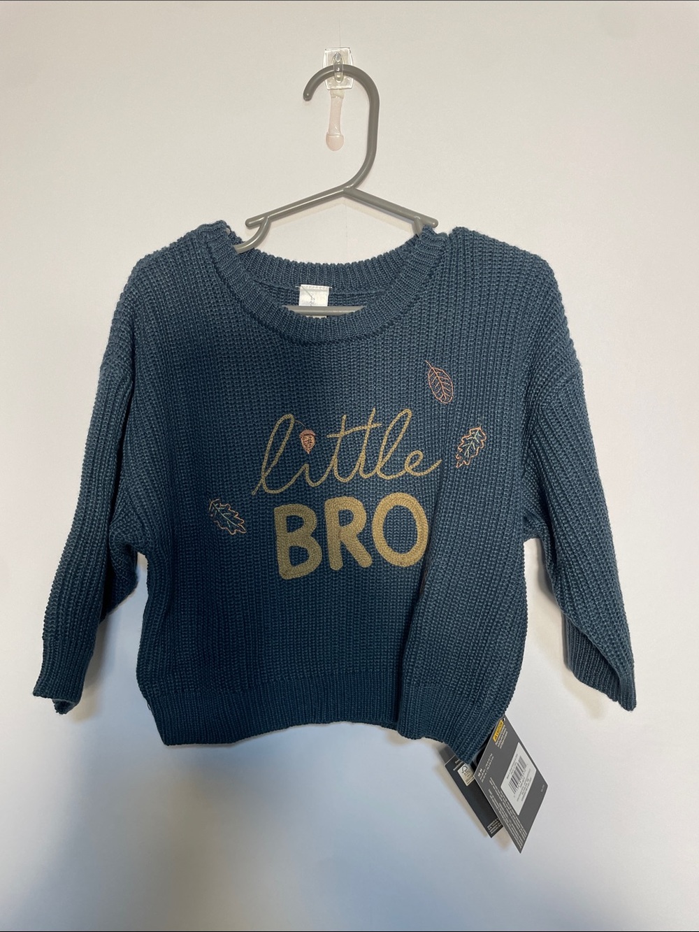 Gerber Navy Knit 'Little BRO' Sweater
